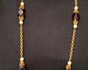 Collar de cuerda de oro