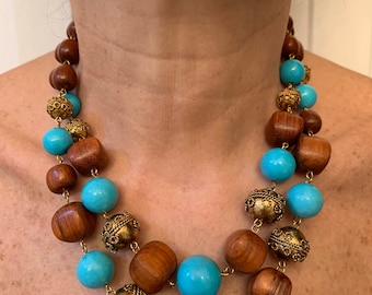Collar de doble hebra