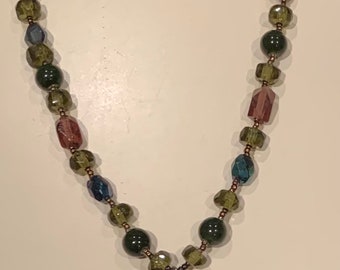 Collar colgante pintado a mano