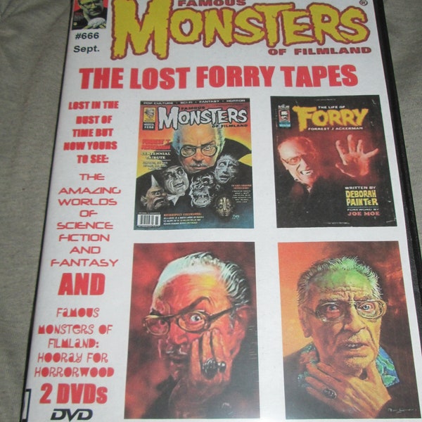 Famous Monsters of Filmland -The Lost Forry Tapes Two RARE Docs Produced and Hosted by the "Ackermonster" himself. Free US Shipping!