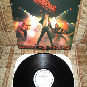 Judas Priest -Unleashed in the East/Live Single Vinyl LP RARE White Label Promo on Columbia/CBS Records JC36179 Free Us Shipping!