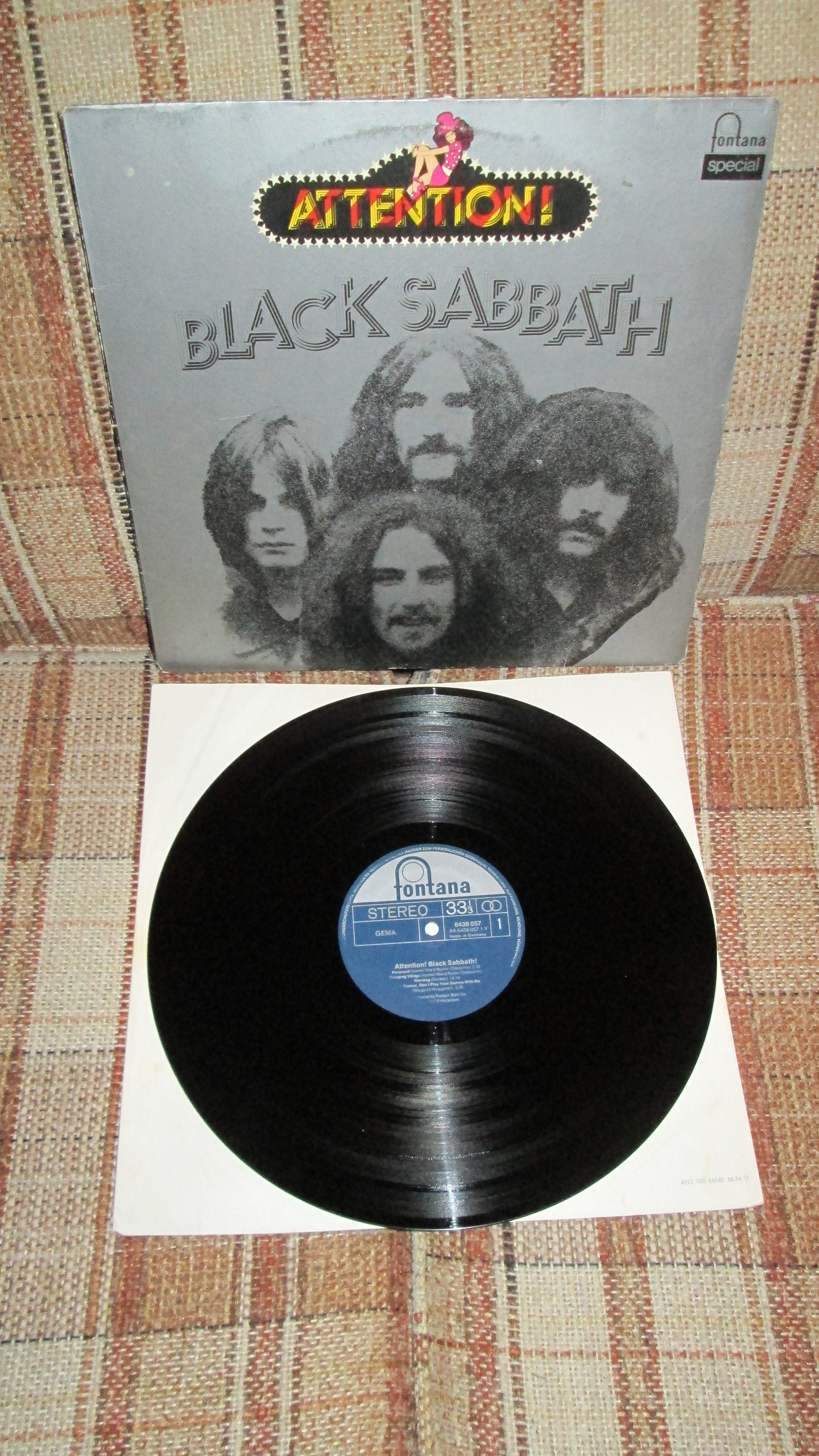 帯付】Black Sabbath「Attention! Black Sabbath!」LP（12インチ