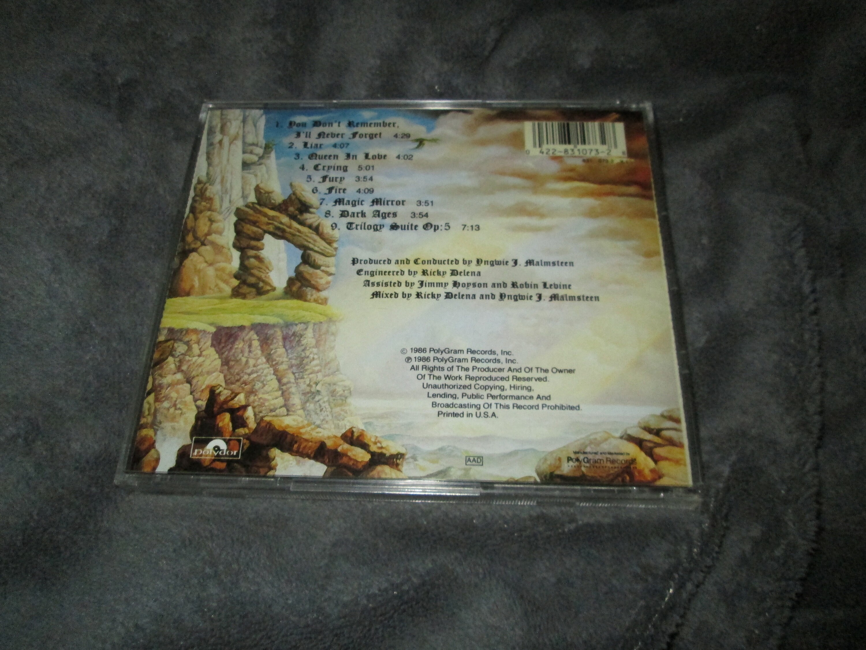 Yngwie J. Malmsteen -trilogy Original 1986 Issue CD MINT on