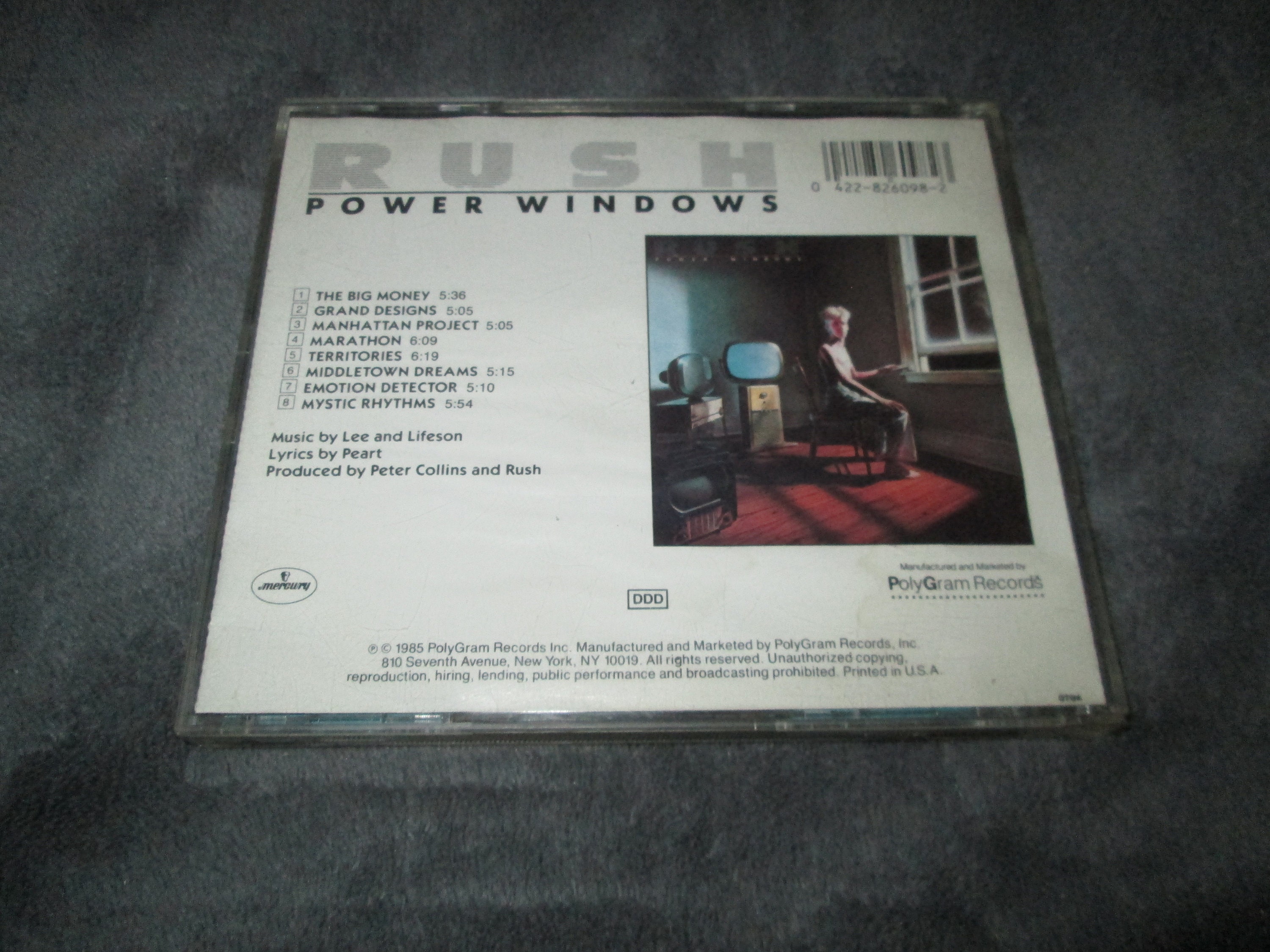 少年隊 CD WINDOW Rush -power Windows Original 1985 Issue CD on Mercury 826