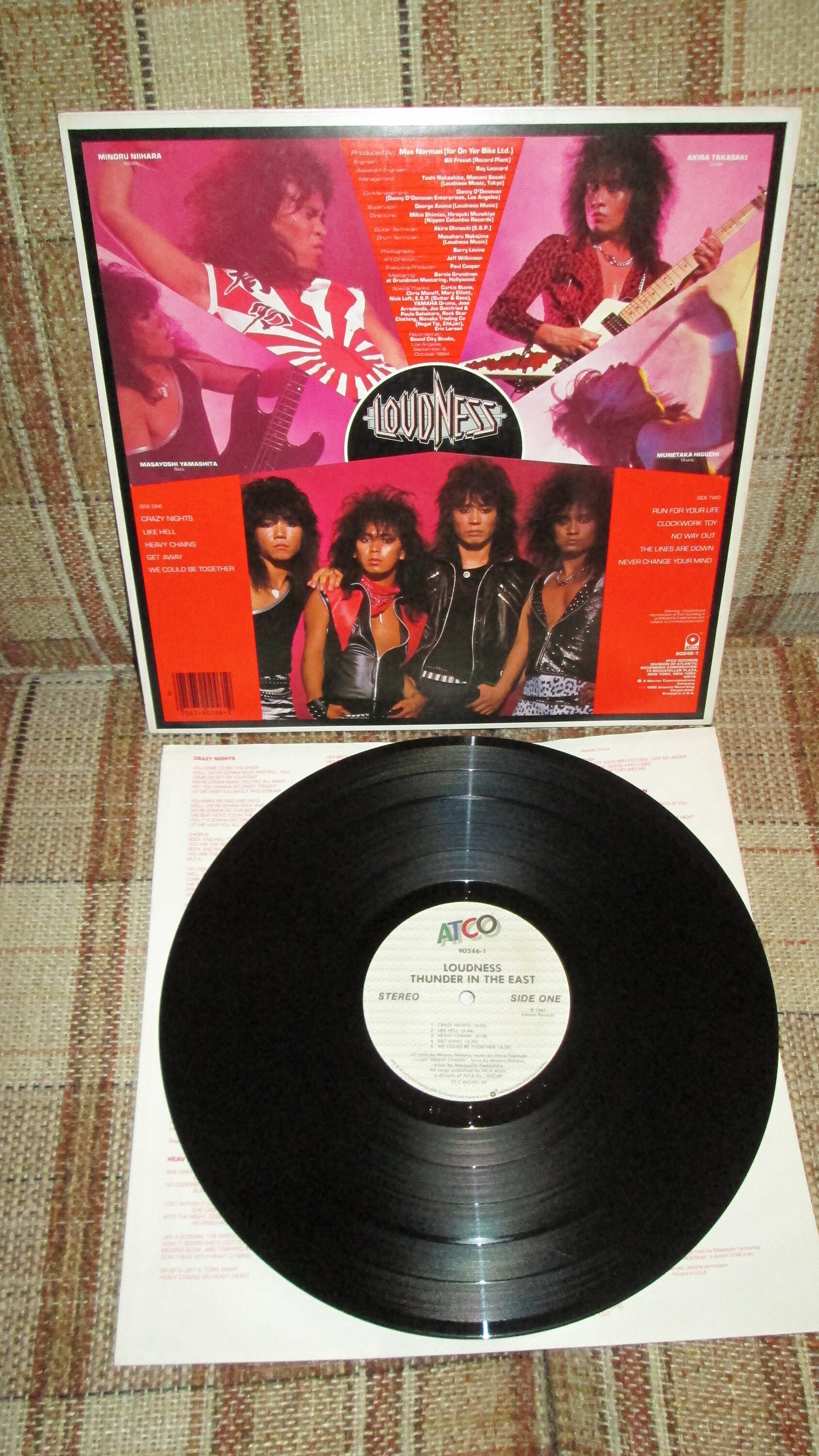 Accept Russian Roulette 1986 Vinyl Promo Copy w/Orig. Inner Lyrics