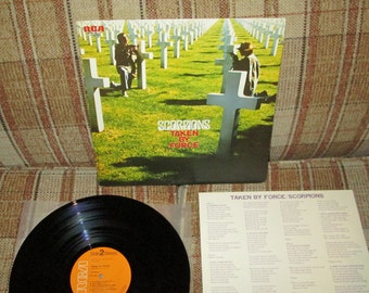 The Scorpions -Taken by Force JAPAN Import Vinyl Album on RCA Records RVP-6232 Free Us Shipping!