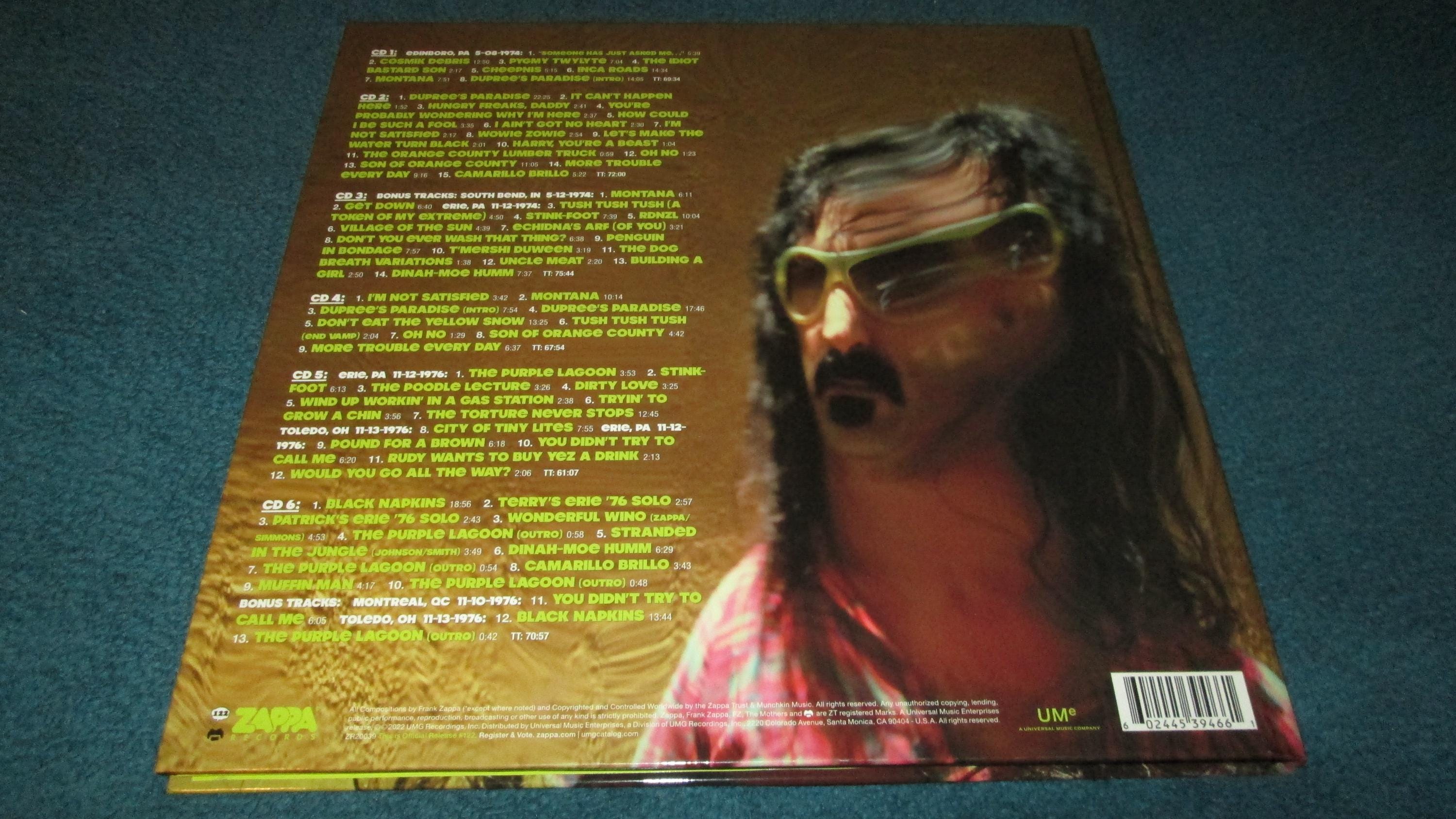 Frank Zappa / Erie CD6枚組 Amazon.com: Zappa / Erie [6 CD]: CDs & Vinyl