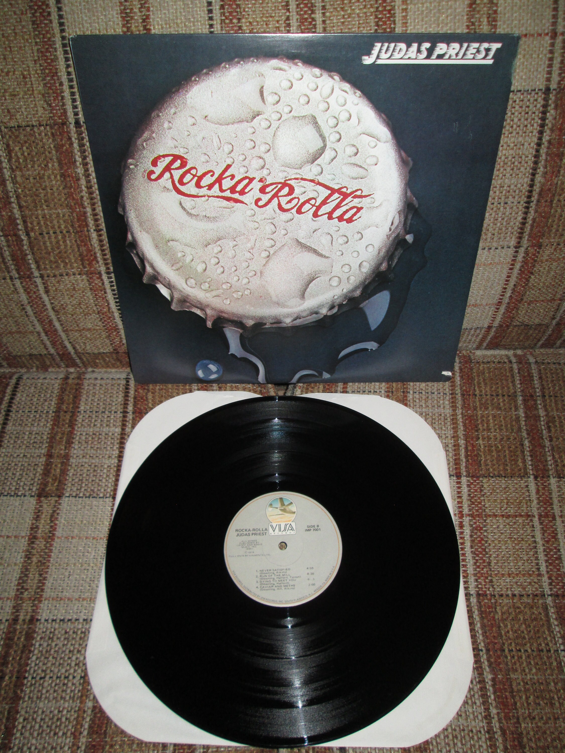 Judas Priest -rocka Rolla 1974 12in. Vinyl LP on Visa Records IMP 