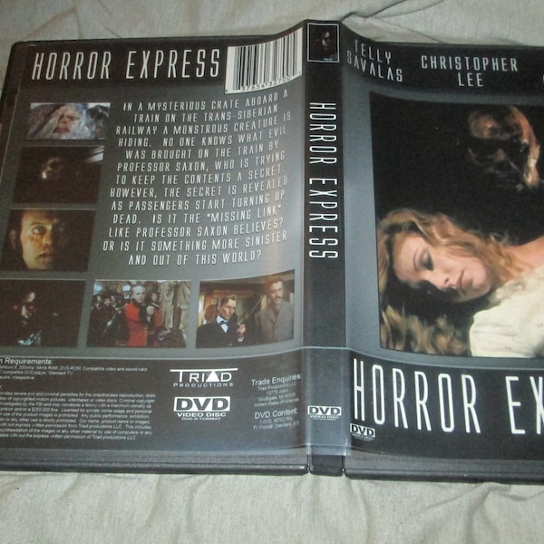 Horror Express -Official Release DVD on Triad Productions Free US Shipping!