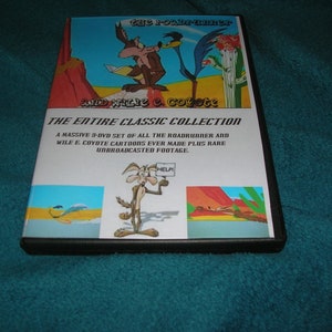 Roadrunner and wilie e. coyote- All of their cartoons on 3 dvds-Free us shipping