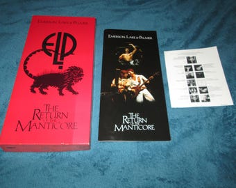 Emerson Lake and Palmer -The Return of the Manticore Official Factory Release 4CD Boxed Set w/Booklet on Victory 383 484004-2 Free US Ship!