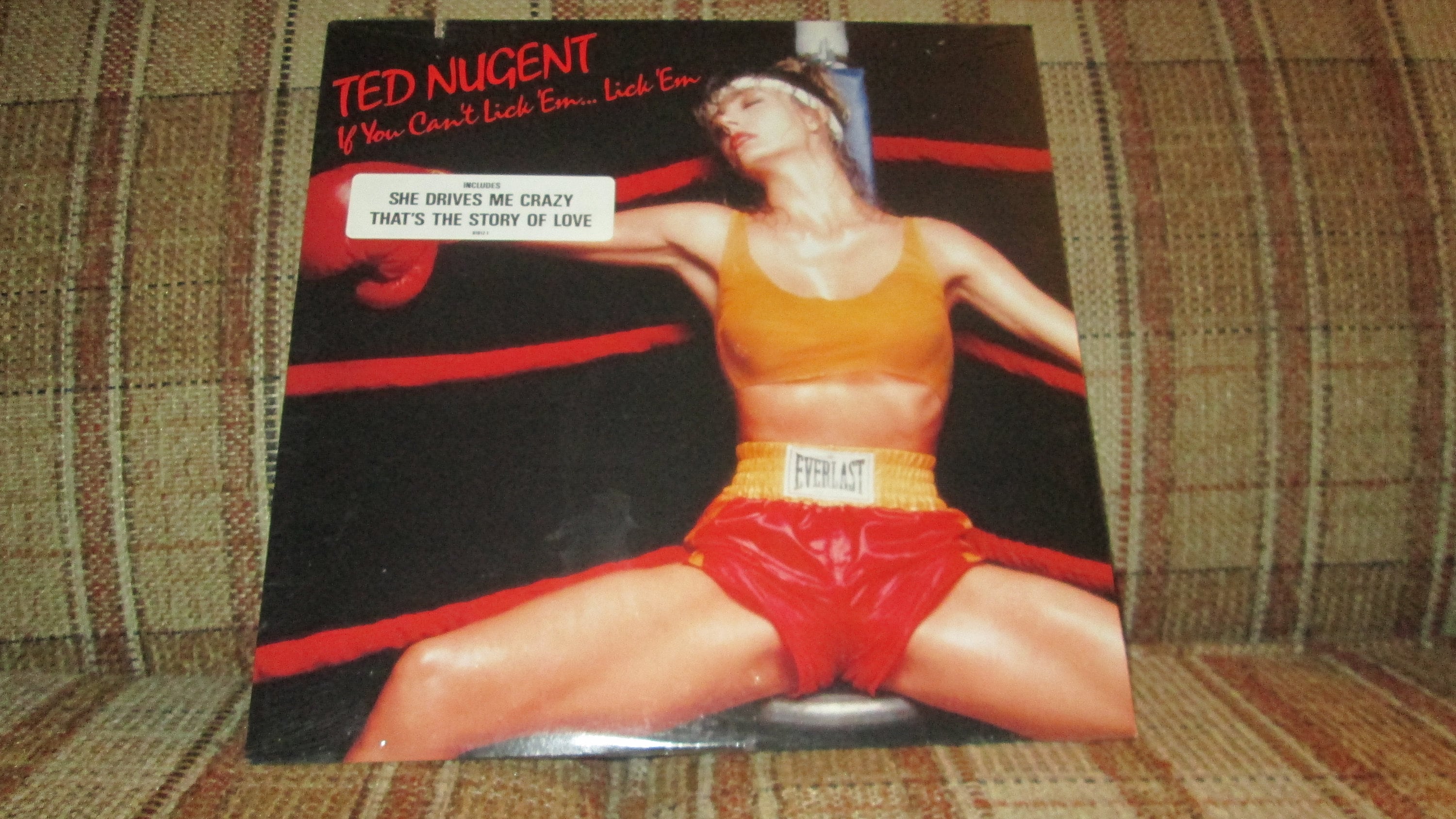 Ted Nugent if You Can't Lick 'em...lick 'em 1988 Vinyl LP on Atlantic