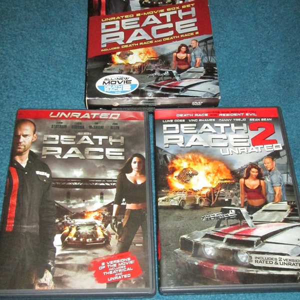 Death Race 1&2 Unrated 2 Movie Box Set Official Factory Release on Universal Studios Free US Shipping!