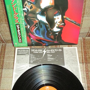 Judas Priest -Stained Class Rare 1978 Japan Pressing w/OBI Strip and Lyric Insert on Epic Records 25 3P-47 Free US Shipping!