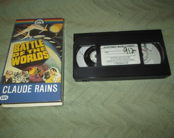 Battle of the Worlds -Claude Rains -1986 Factory VHS on Goodtimes Video VGT-5147 -Free US Shipping!