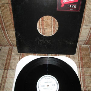 Judas Priest -Live Hot Rockin&#39; + Live Troubleshooter RARE White Label Promo 12in. Vinyl Single on Columbia Records AS 990 Free US Shipping!