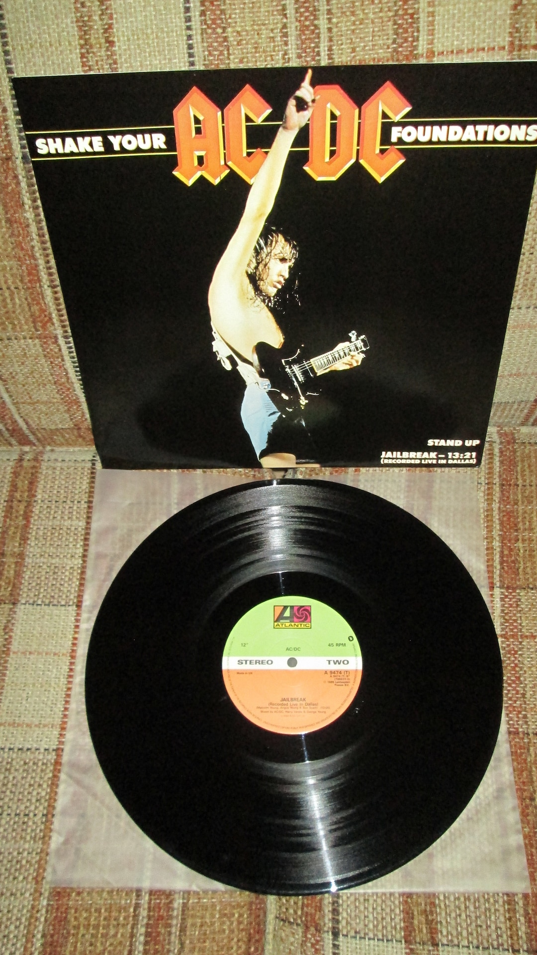 AC/DC -shake Your Foundations 12in. Vinyl Import 3 Track Single on ...