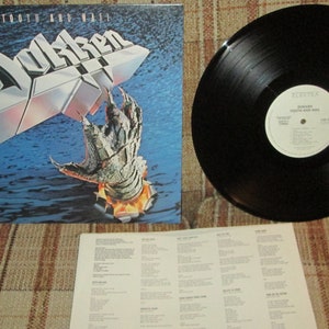 Dokken -Tooth And Nail -1984 Vinyl LP RARE White Label Promo on Elektra Records 9 60376-1 -Free US Shipping!