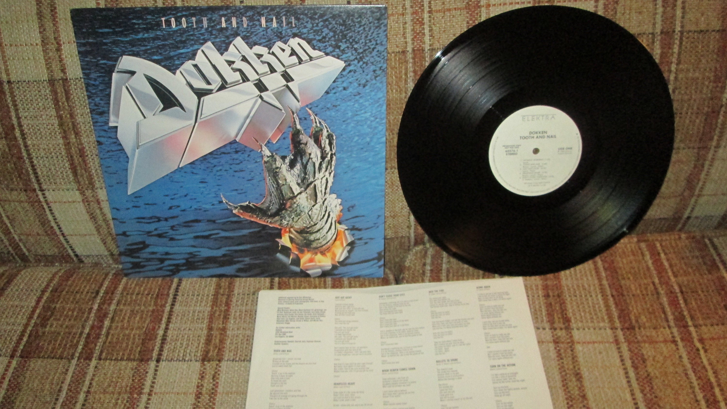 Dokken -tooth and Nail -1984 Vinyl LP RARE White Label Promo on