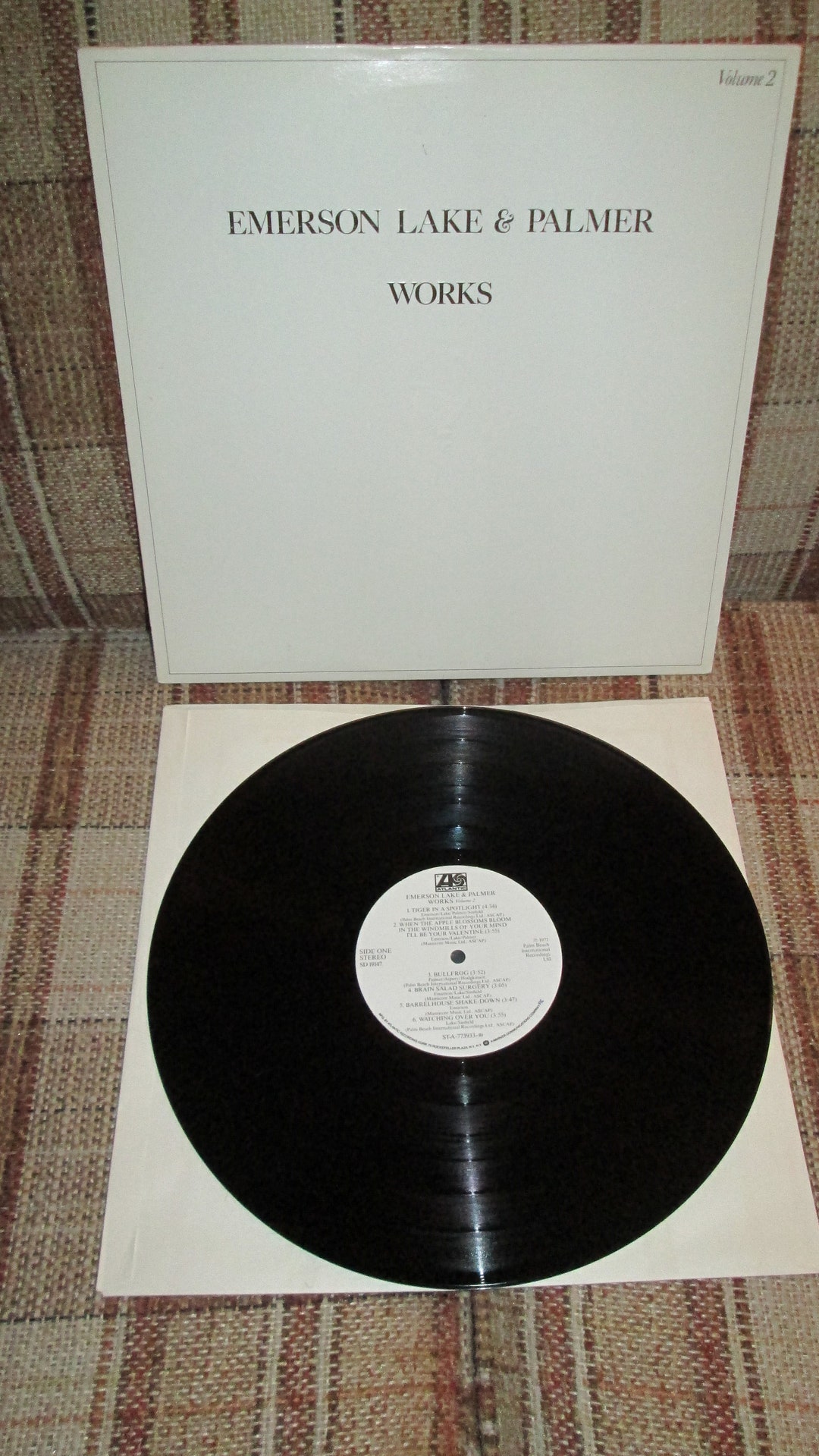 7” Emerson, Lake &amp; Palmer Stone Of Years P1087A ATLANTIC /00080 Amazon.com: Atlantic Years : CDs & Vinyl
