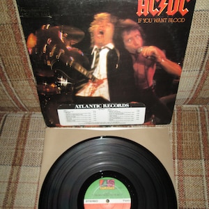 AC/DC -Got Blood If You Want It Live American Promo Copy on Atlantic Records SD 19212 Free Us Shipping!