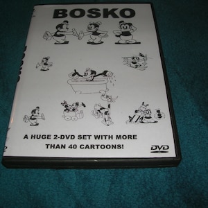 The Bosko cartoon collection-42 cartoons on 2 dvds-free US shipping!