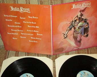 Judas Priest -Hero Hero Original Pressing Double Vinyl BRITISH Import on Gull Records GUD 2005 Free US Shipping!