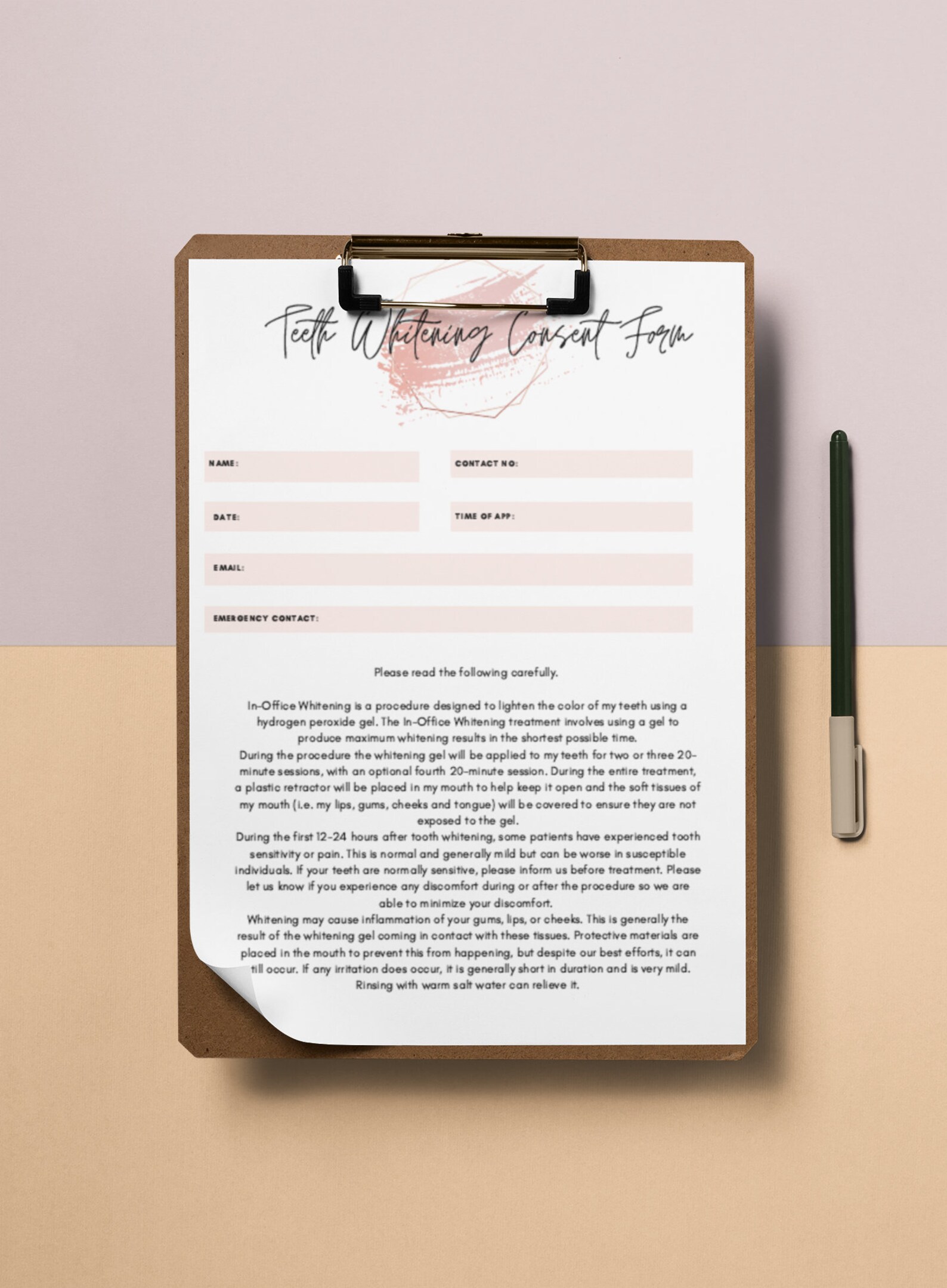 zoom whitening consent form zoom whitening consent form