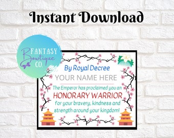 Mulan Party Favor - Etsy