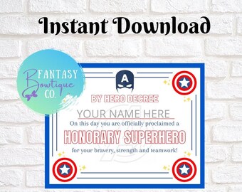 Captain America Inspired | Avengers Party | Superheroes | Instant Download | Party Favor