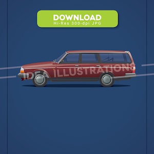 Volvo 240 Wagon illustration