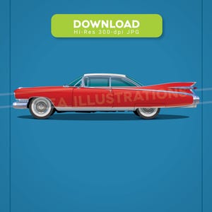 Cadillac Eldorado 1959 Illustration