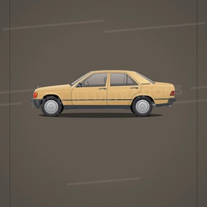 メルセデス・ベンツ 190 W201 イラスト