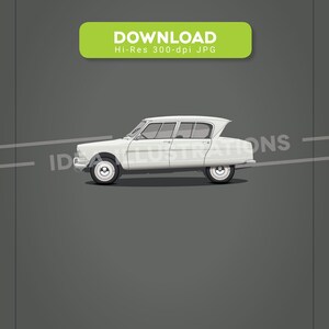 Citroen Ami 6 Illustrazione