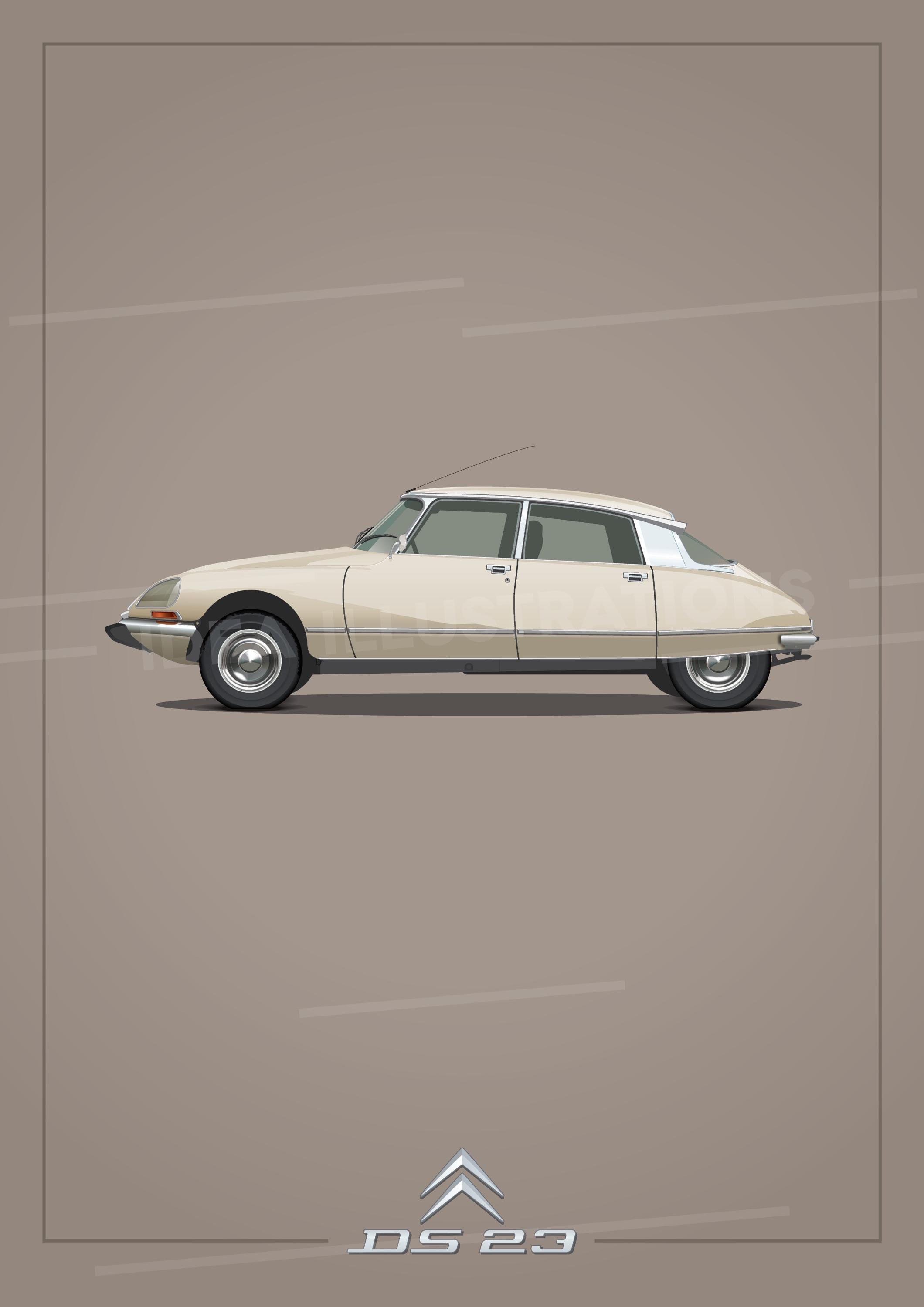 Publicité Vintage CITROËN PALLAS 1968 - Originale Rare