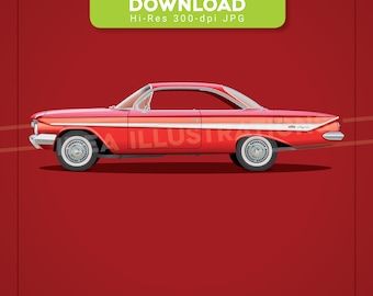 Chevrolet Impala 1961 Illustration