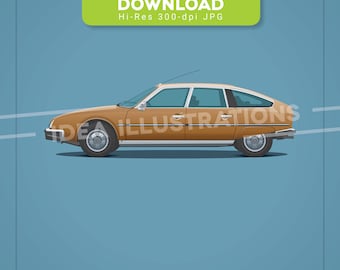 Citroen CX Illustration