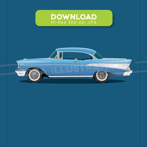 Chevrolet Bel Air 1957 Illustration