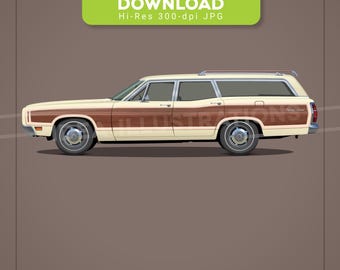 Ford Country Squire - Seventh generation 1970 - illustration