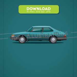 Saab 900 illustration