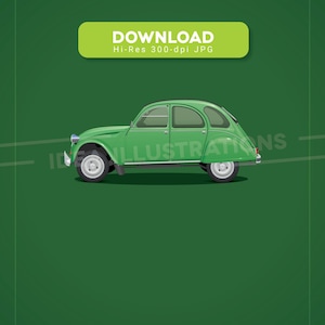 Citroen 2 CV Illustration
