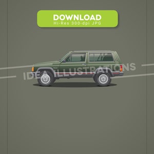 Jeep Cherokee XJ Illustration