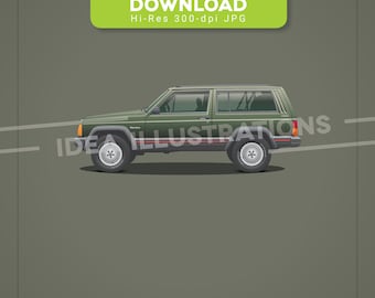 Jeep Cherokee XJ Illustration
