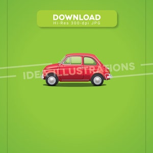 Fiat 500 Illustration
