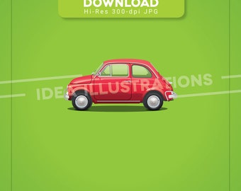 Fiat 500 Illustration