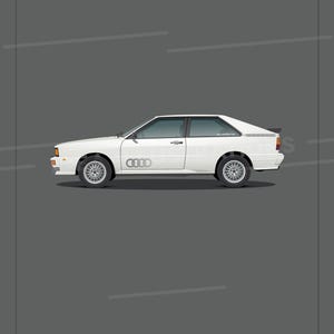 Audi Quattro Digital Illustration