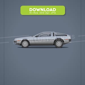 DMC DeLorean Illustration