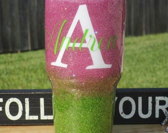 Alpha Kappa Alpha inspired tumbler
