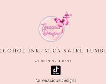 Custom Alcohol Ink Tumbler, As seen on TikTok Stainless Steel Tumbler FREE SHIPPING