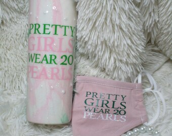 AKA Inspired Pretty Girl Tumbler